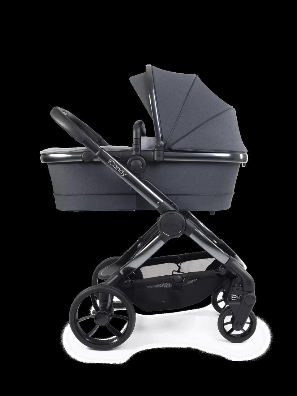 Peach 7 Kinderwagen Complete Bundle – Babywanne, Parasol & Fußsack | iCandy