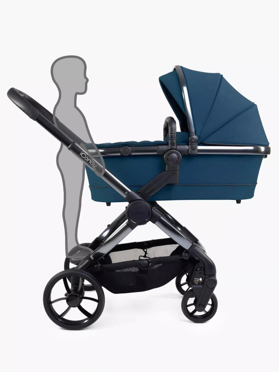 Peach 7 Kinderwagen Complete Bundle – Babywanne, Parasol & Fußsack | iCandy