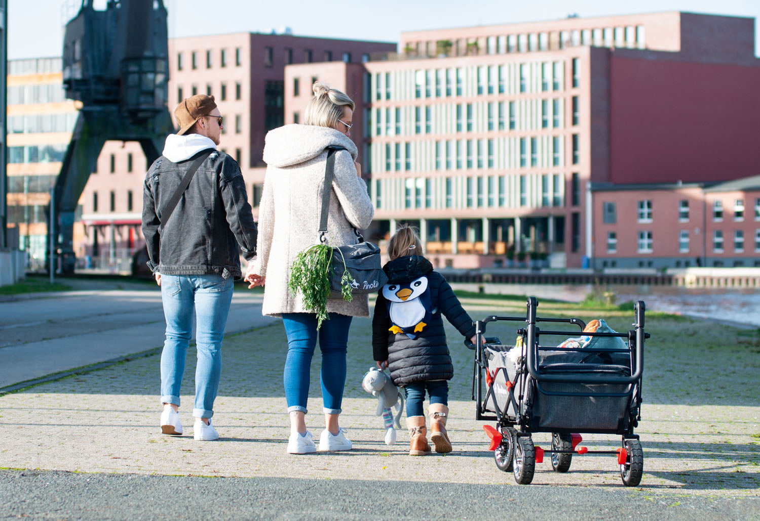 Klappbollerwagen „AddPlus“ – Grau Meliert
