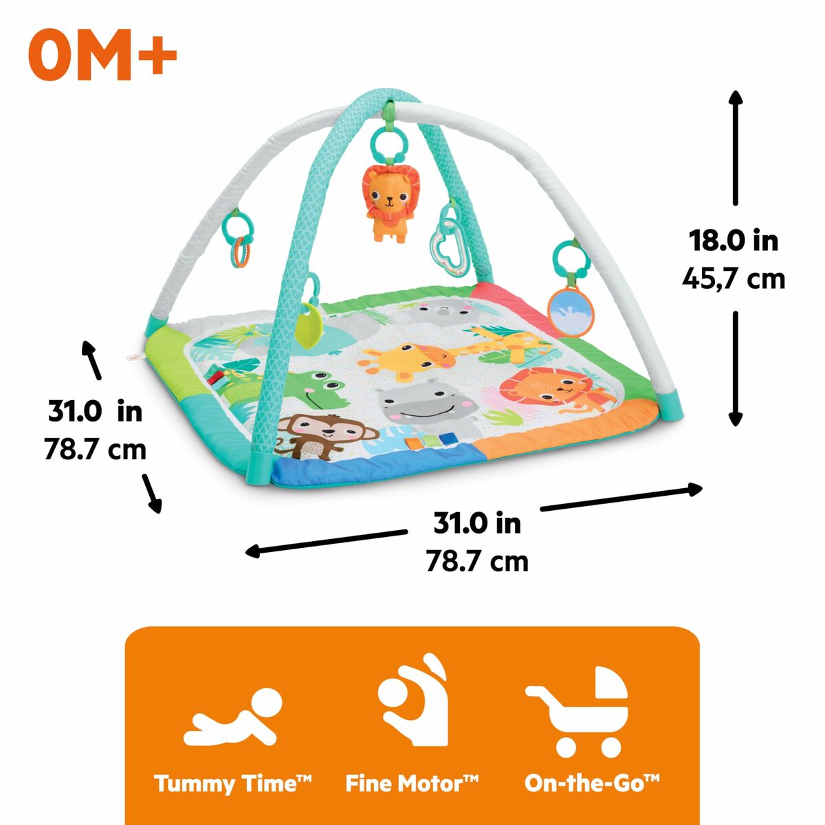 Spielmatte Bright Starts Dschungel Bunt