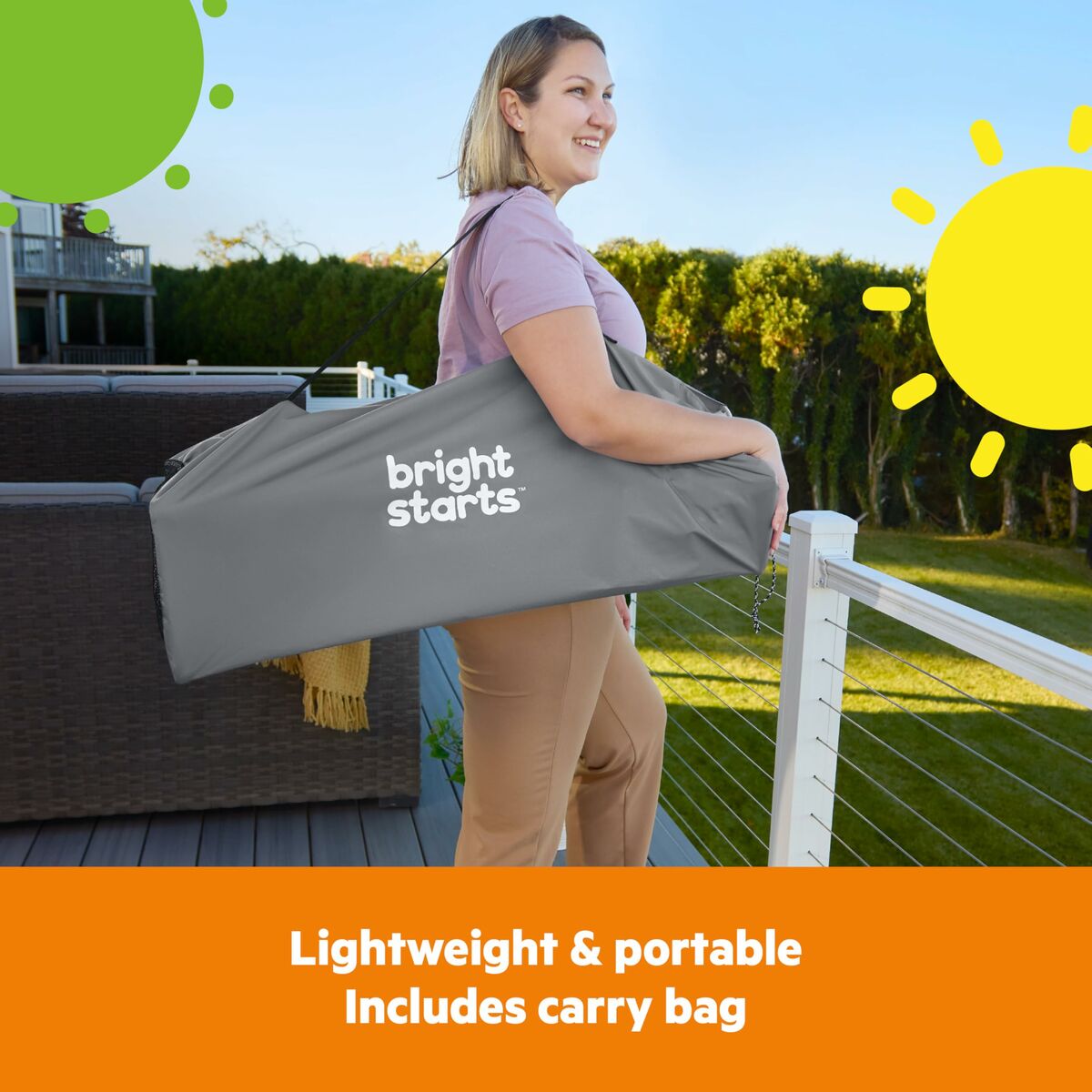 Hochstuhl Bright Starts Pop N Dine Grau