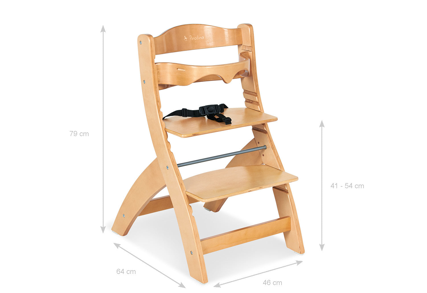 Treppenstuhl „Thilo“ – Klar lackiert
