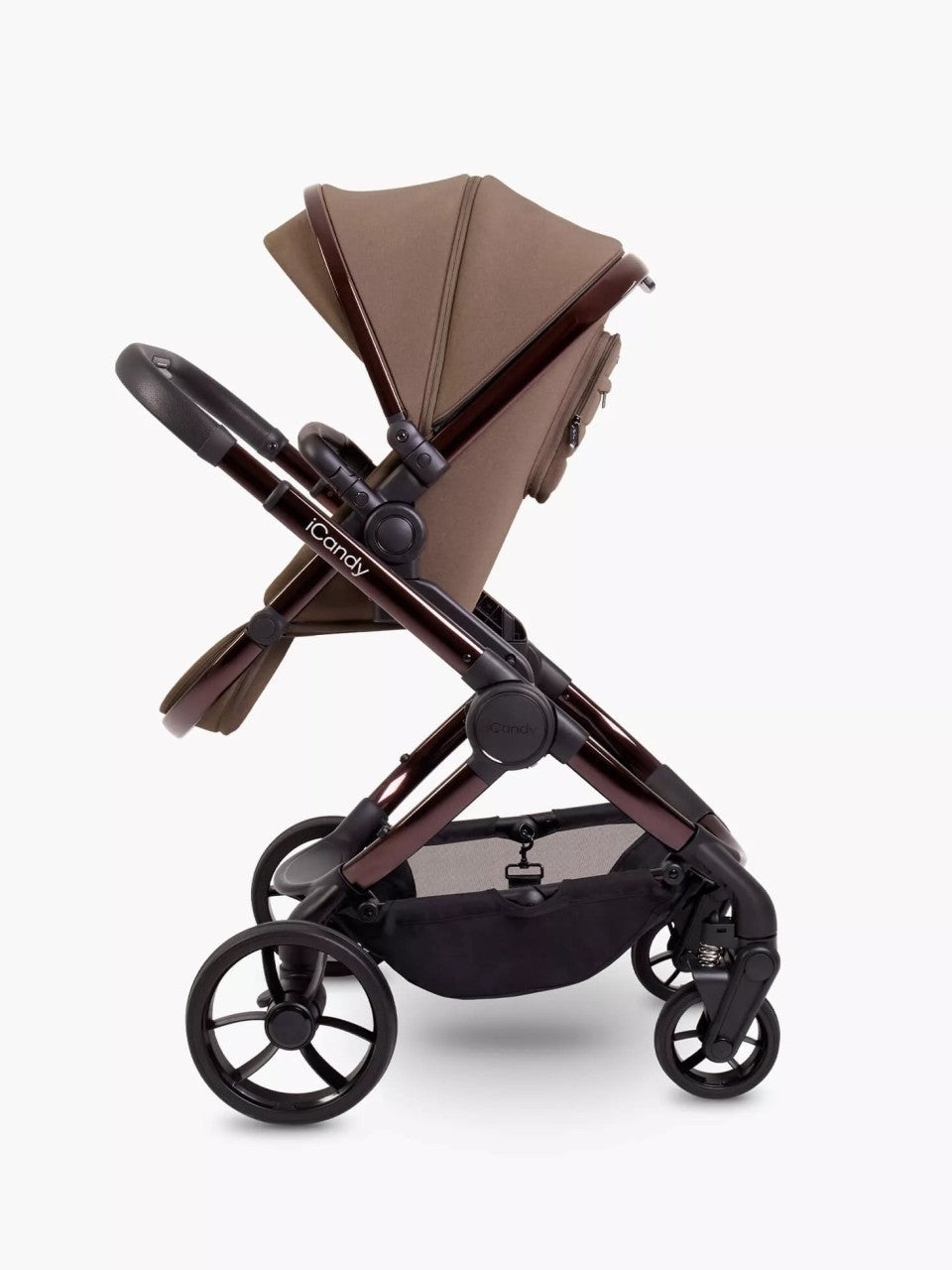 Peach 7 Kinderwagen Complete Bundle – Babywanne, Parasol & Fußsack | iCandy