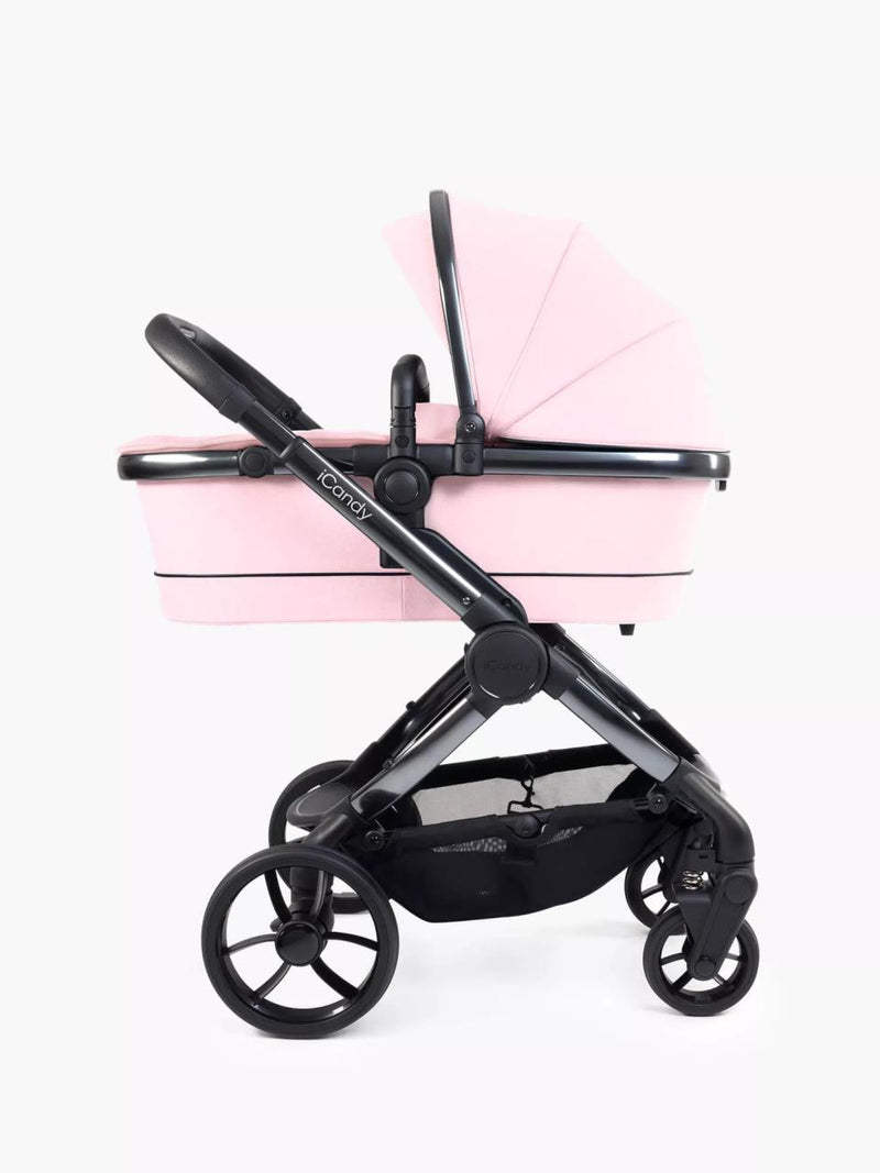 Peach 7 Kinderwagen Complete Bundle – Babywanne, Parasol & Fußsack | iCandy