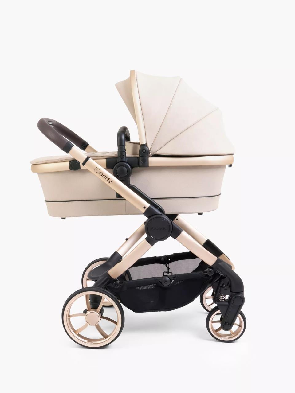 Peach 7 Kinderwagen Complete Bundle Biscotti – Babywanne, Parasol & Fußsack | iCandy