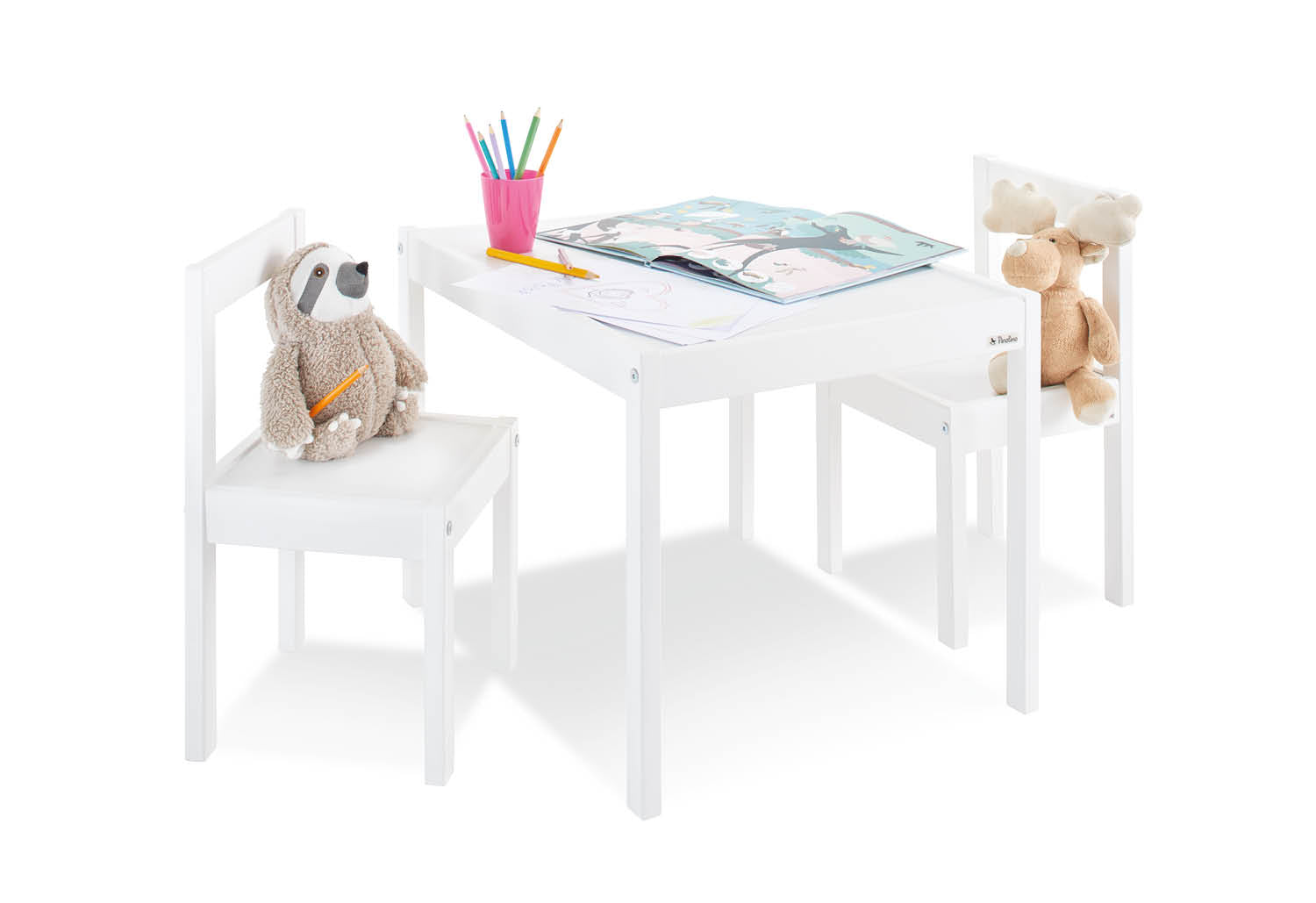 Kindersitzgruppe „Olaf“ – 3-teilig in Weiß