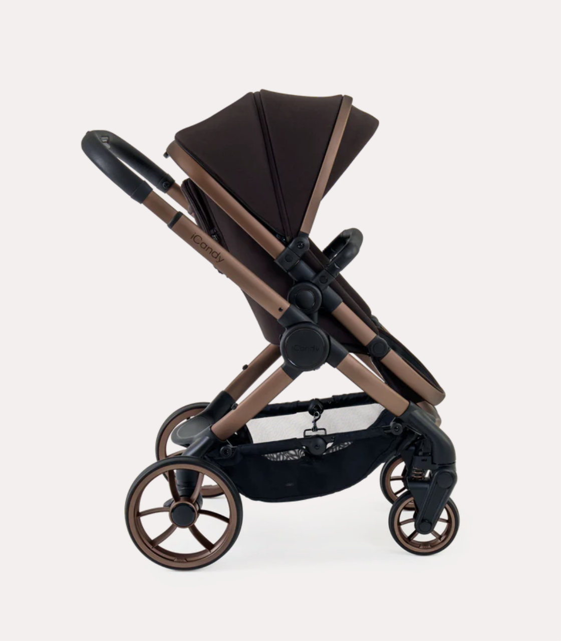 Peach 7 Kinderwagen Complete Bundle – Babywanne, Parasol & Fußsack | iCandy