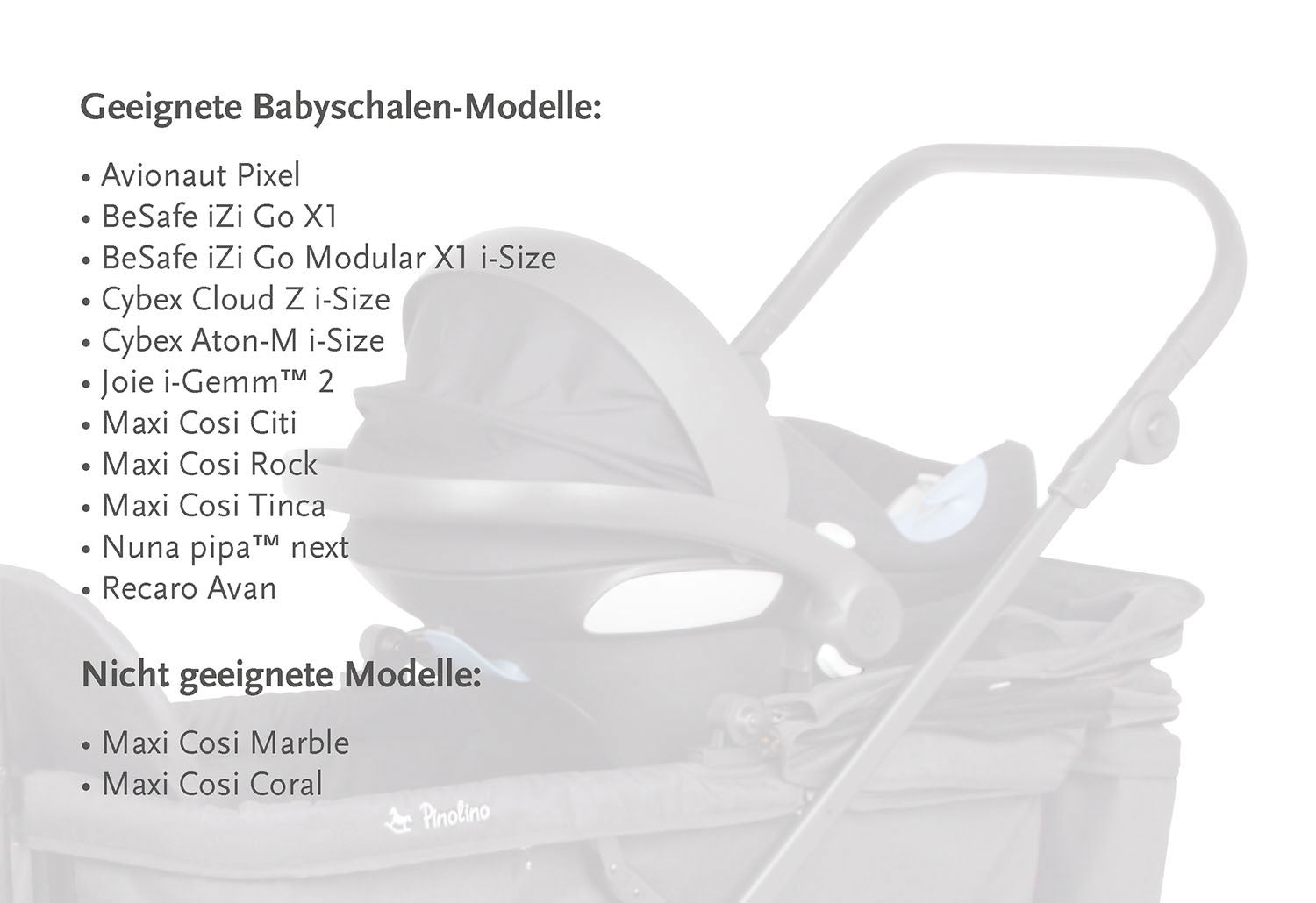 Pinolino 2-in-1 Kinder- und Bollerwagen Cubi Schwarz - Faltbar mit Sonnendach
