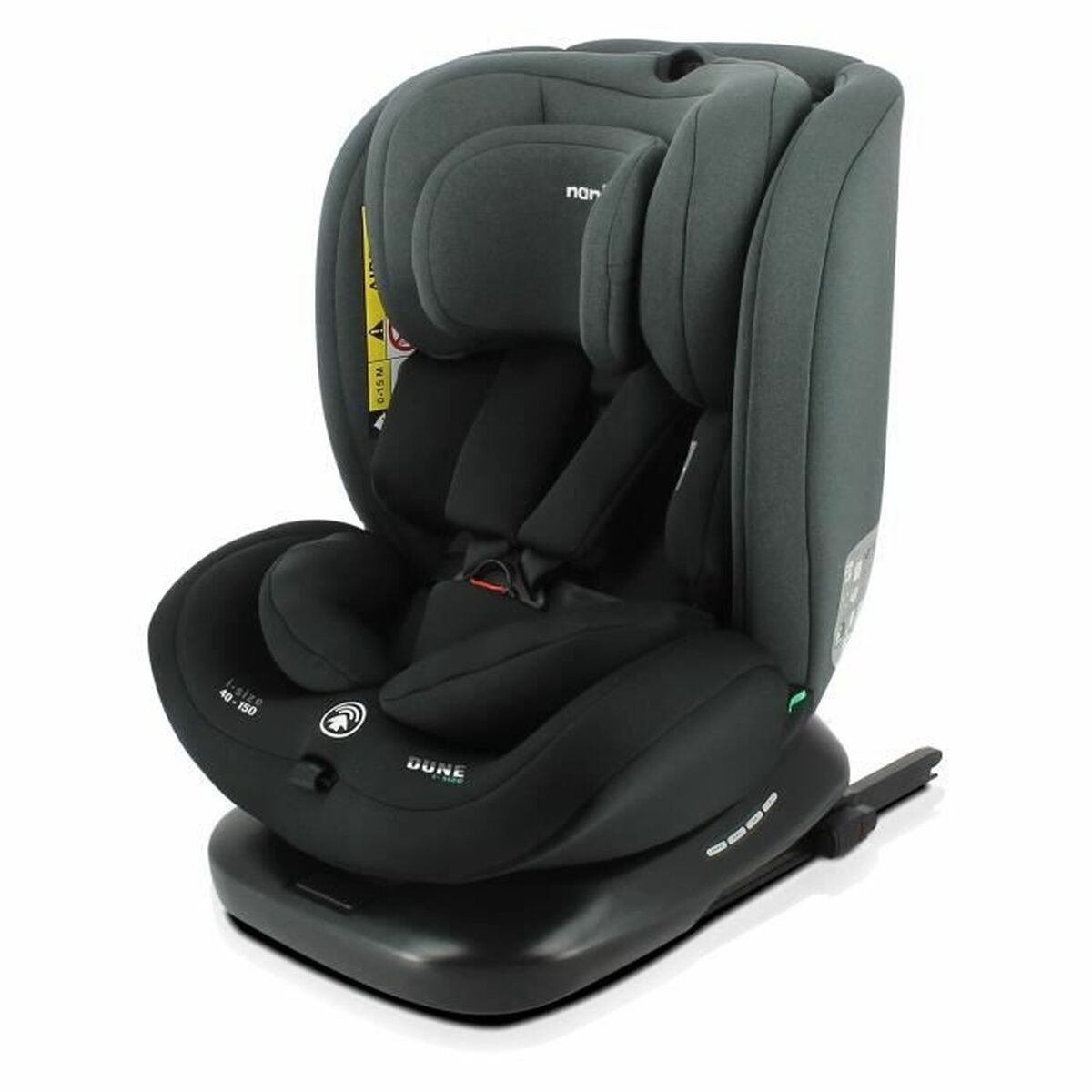 Kindersitz Nania Dune Schwarz Grau ECE R129/04 ISOFIX