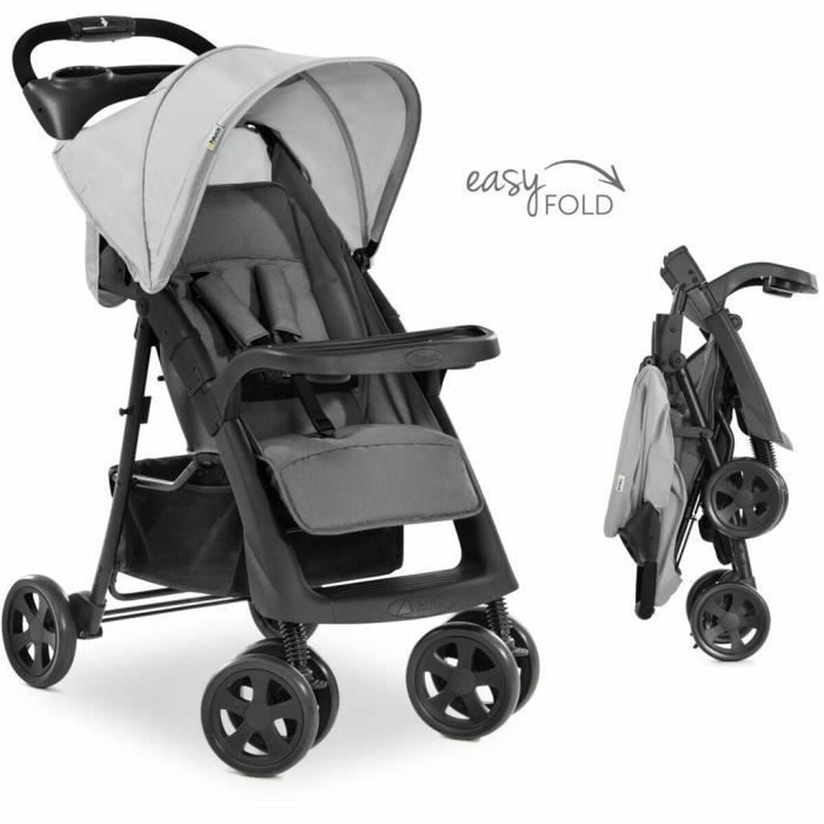Kinderwagen Hauck Schwarz Grau