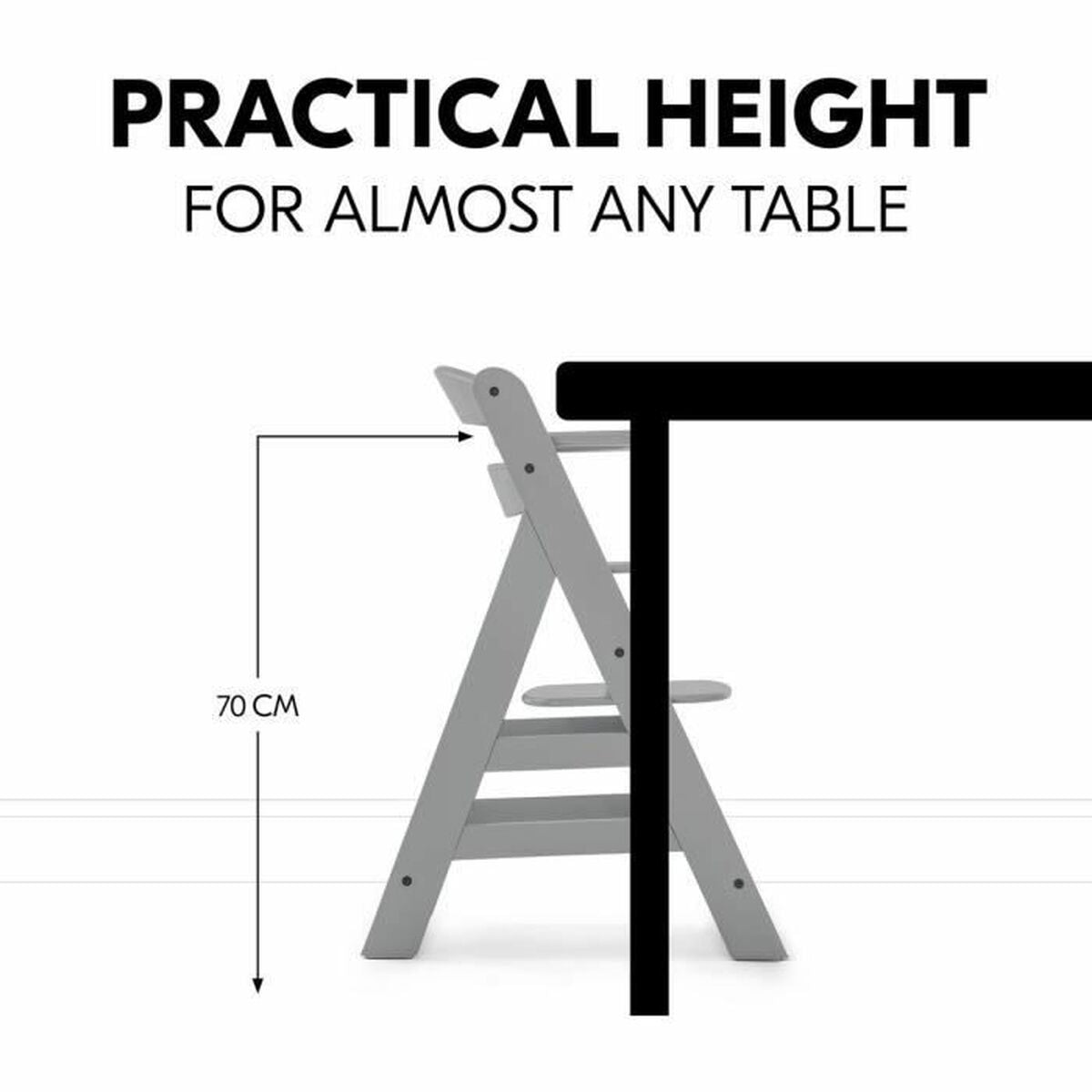 Hochstuhl Hauck Grau