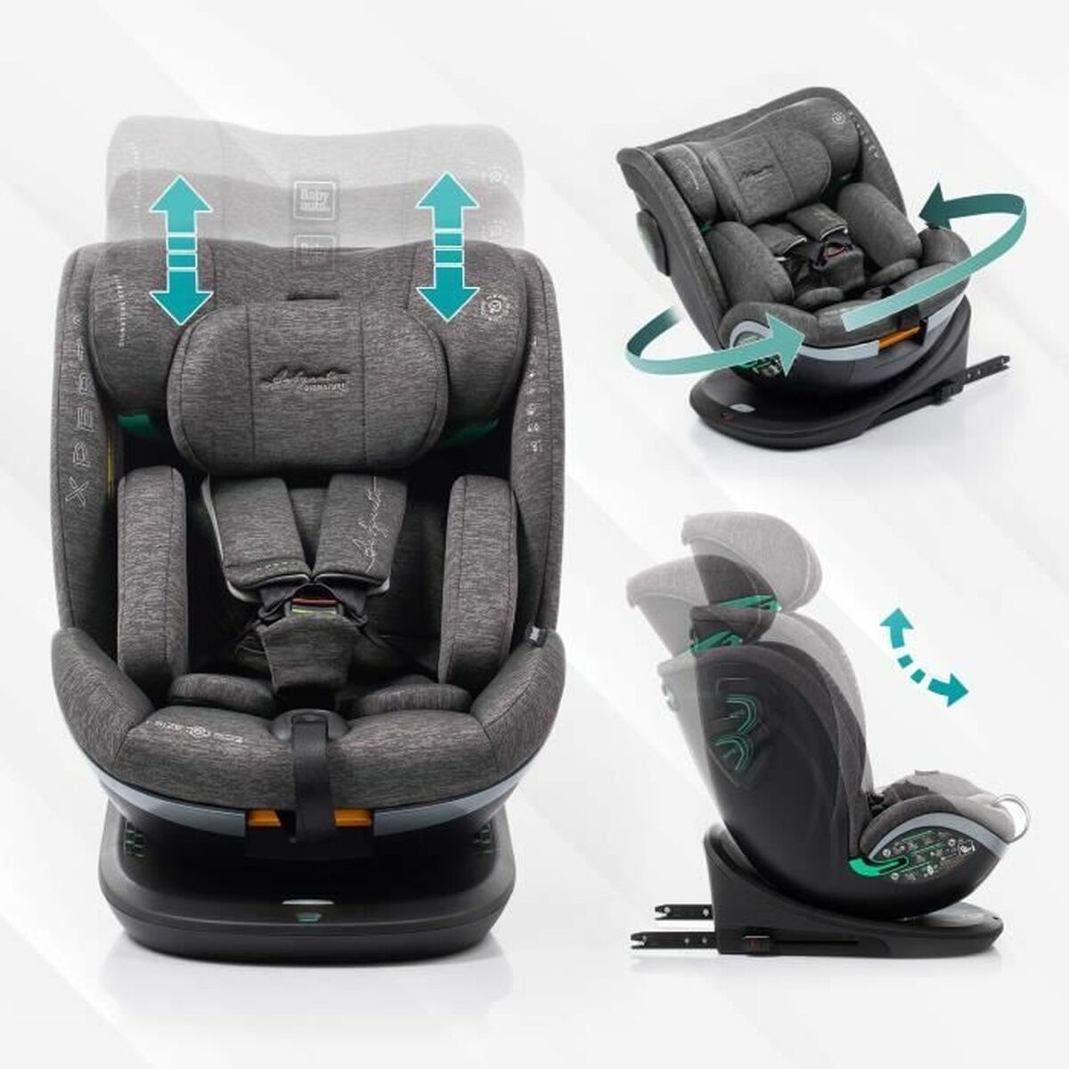 Kindersitz Babyauto XPERTA BLACK LINE Schwarz 0 (de 0 a 10 kilos) 0+ (de 0 a 13 kilos) I (9 - 18 kg) II (15-25 kg) III (22 - 36 kg