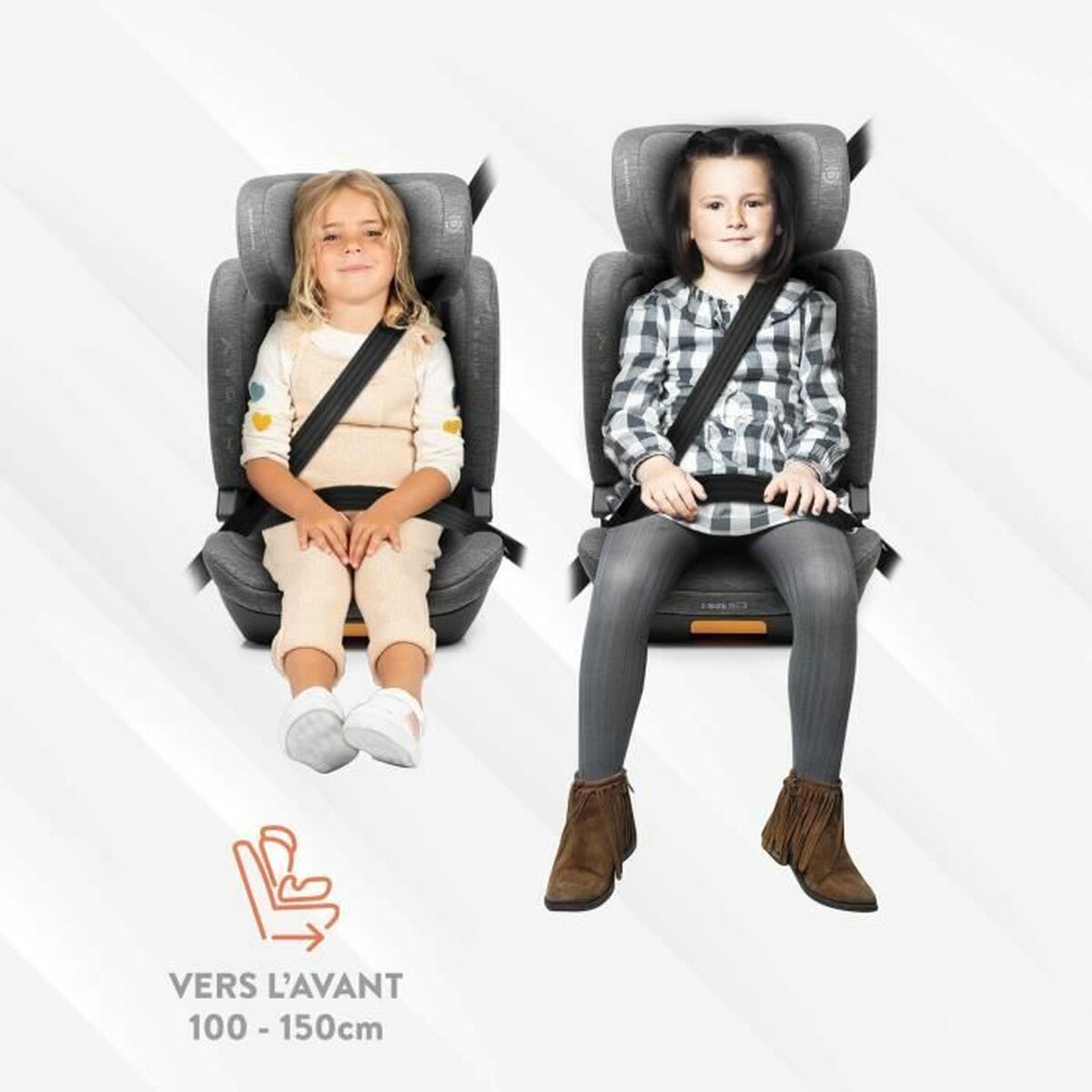 Kindersitz Babyauto CAPAX GREY DOBBY Grau II (15-25 kg) Für Kinder ECE R129