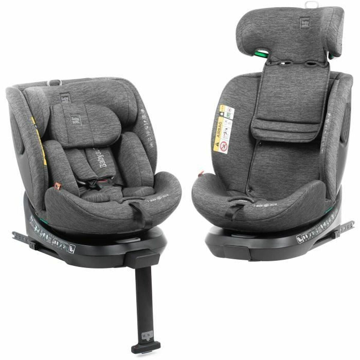 Kindersitz Babyauto CORE Grau 0 (de 0 a 10 kilos) I (9 - 18 kg) II (15-25 kg) III (22 - 36 kg) Für Kinder ECE R129/04