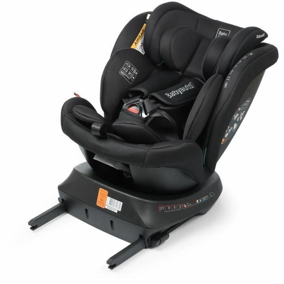 Kindersitz Babyauto RODIA Schwarz 0 (de 0 a 10 kilos) I (9 - 18 kg) II (15-25 kg) III (22 - 36 kg) Für Kinder ECE R129/04