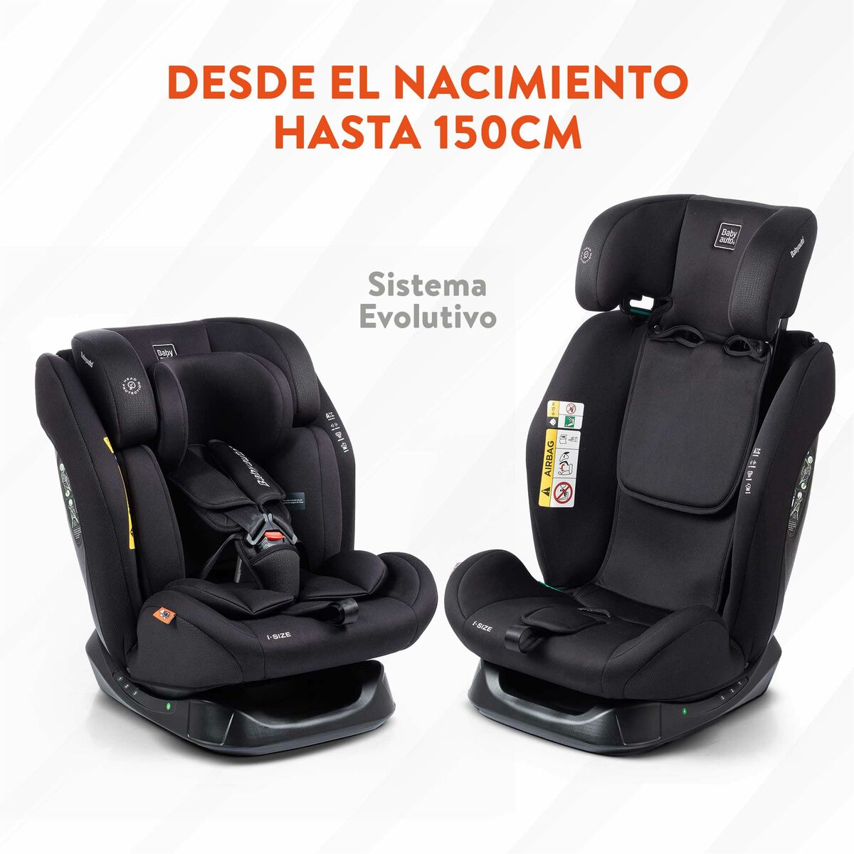Kindersitz Babyauto LOLO IBELT Schwarz 0 (de 0 a 10 kilos) I (9 - 18 kg) II (15-25 kg) III (22 - 36 kg) Für Kinder ECE R129/04