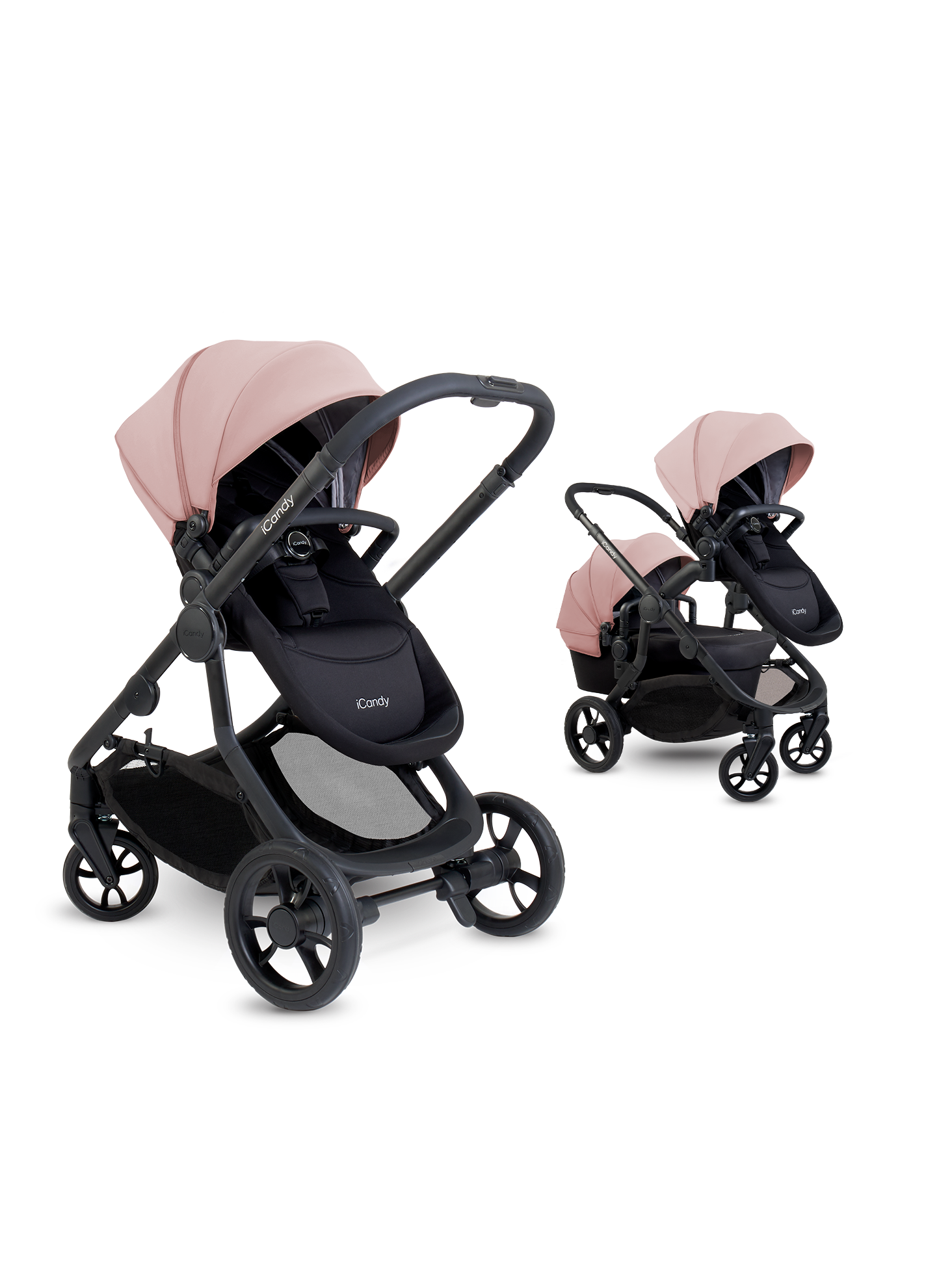 iCandy Orange 2020 Kinderwagen Combo – Babywanne & Sportsitz, Single-to-Double bereit | iCandy