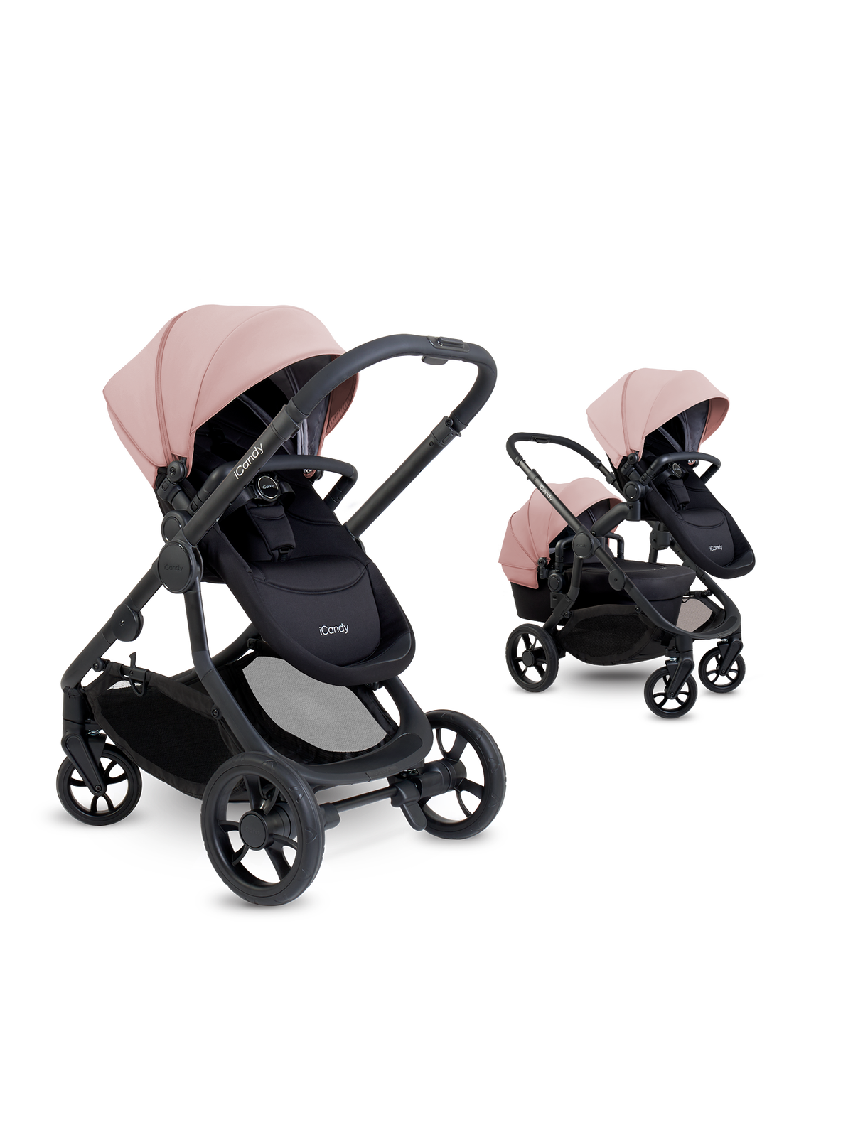 iCandy Orange 2020 Kinderwagen Combo – Babywanne & Sportsitz, Single-to-Double bereit | iCandy