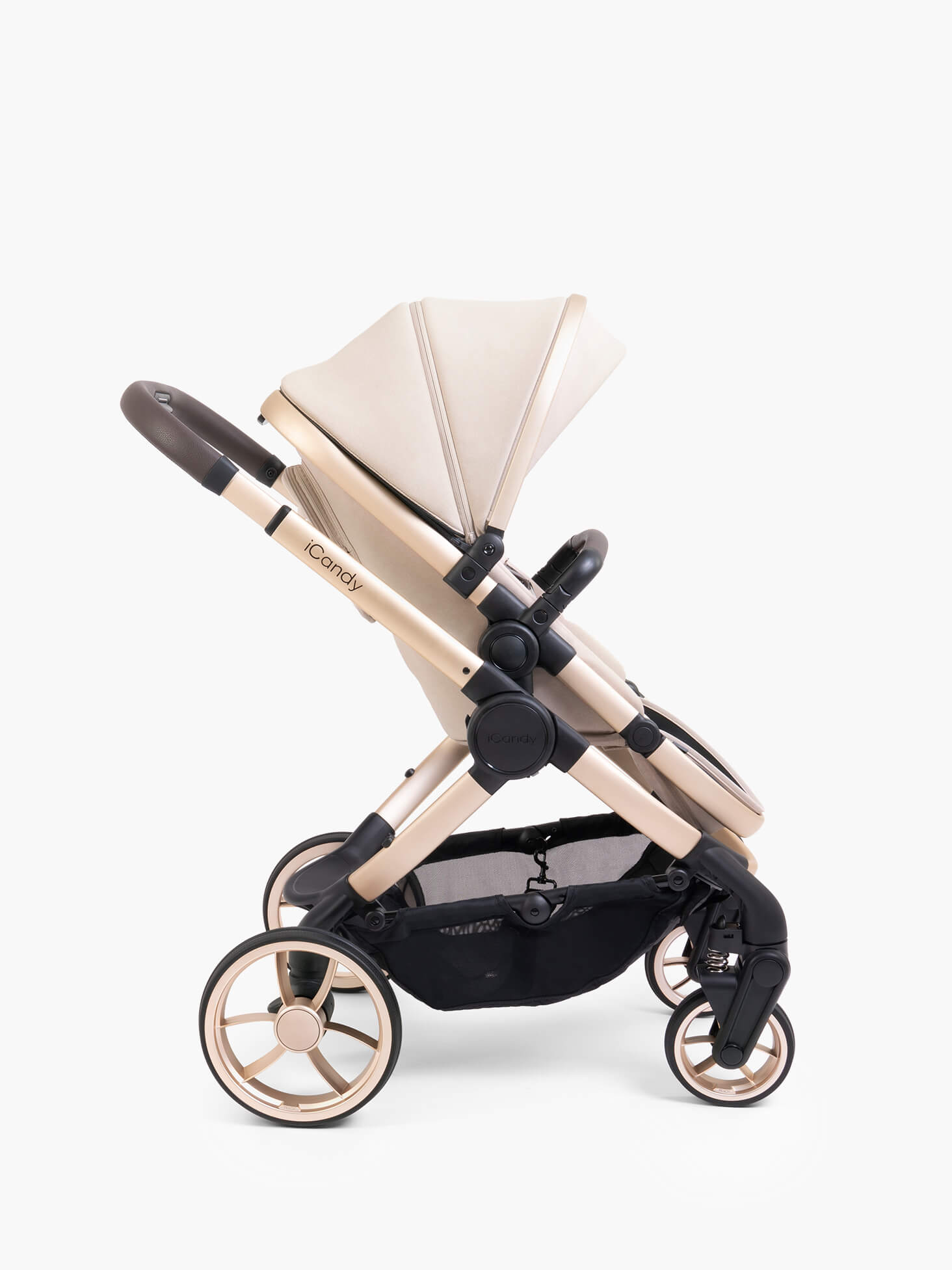 Peach 7 Kinderwagen Complete Bundle Biscotti – Babywanne, Parasol & Fußsack | iCandy