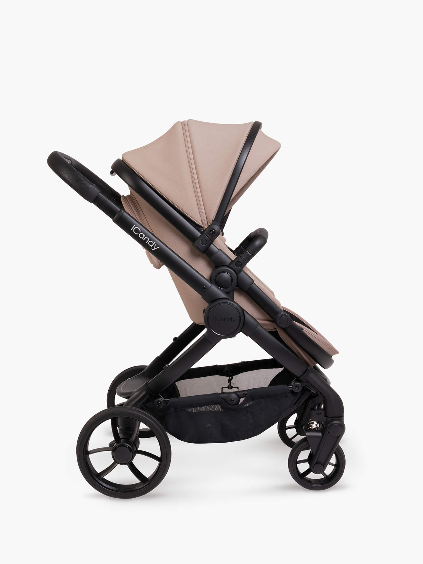 Peach 7 Kinderwagen Complete Bundle – Babywanne, Parasol & Fußsack | iCandy