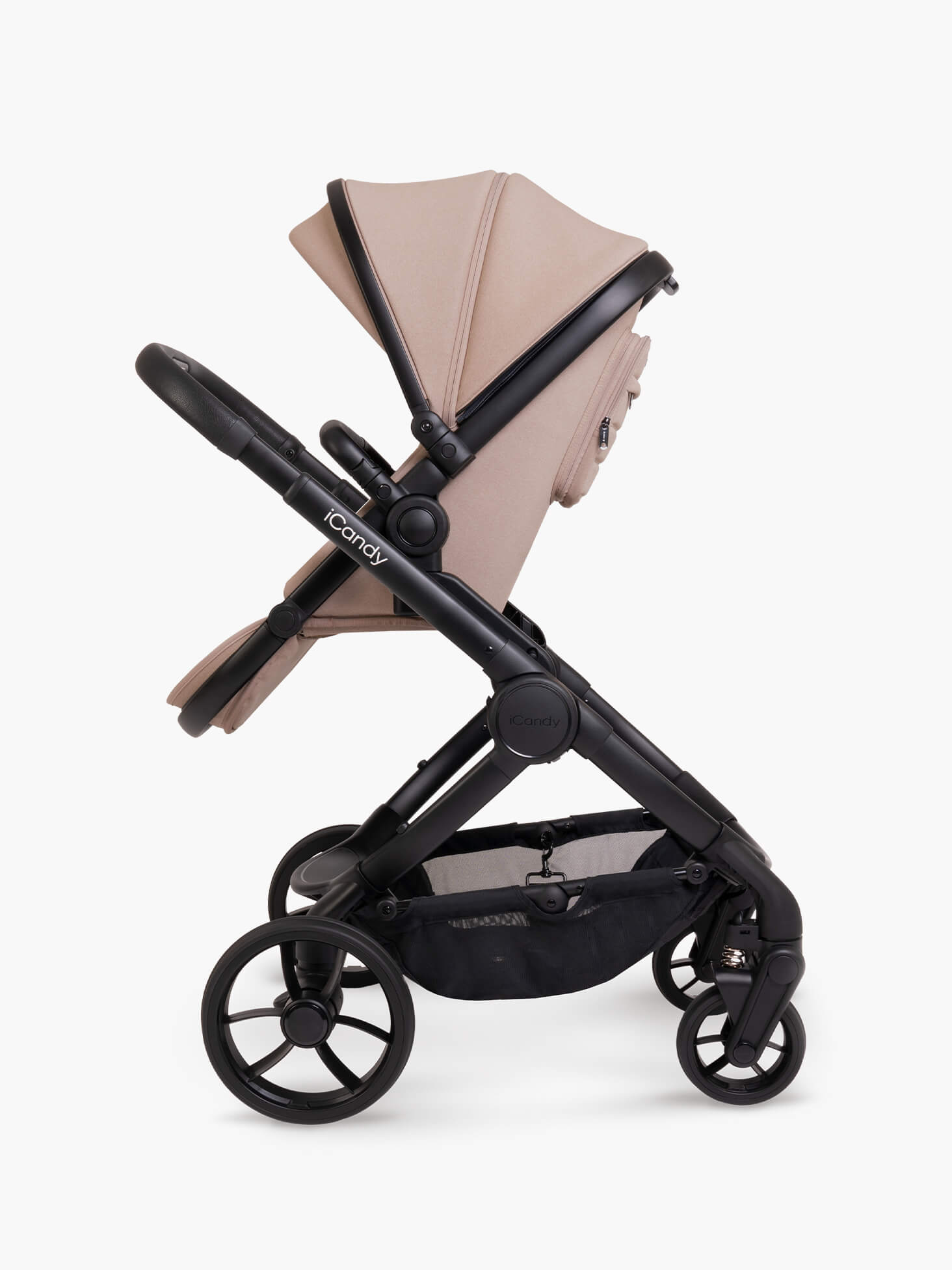 Peach 7 Kinderwagen Complete Bundle – Babywanne, Parasol & Fußsack | iCandy